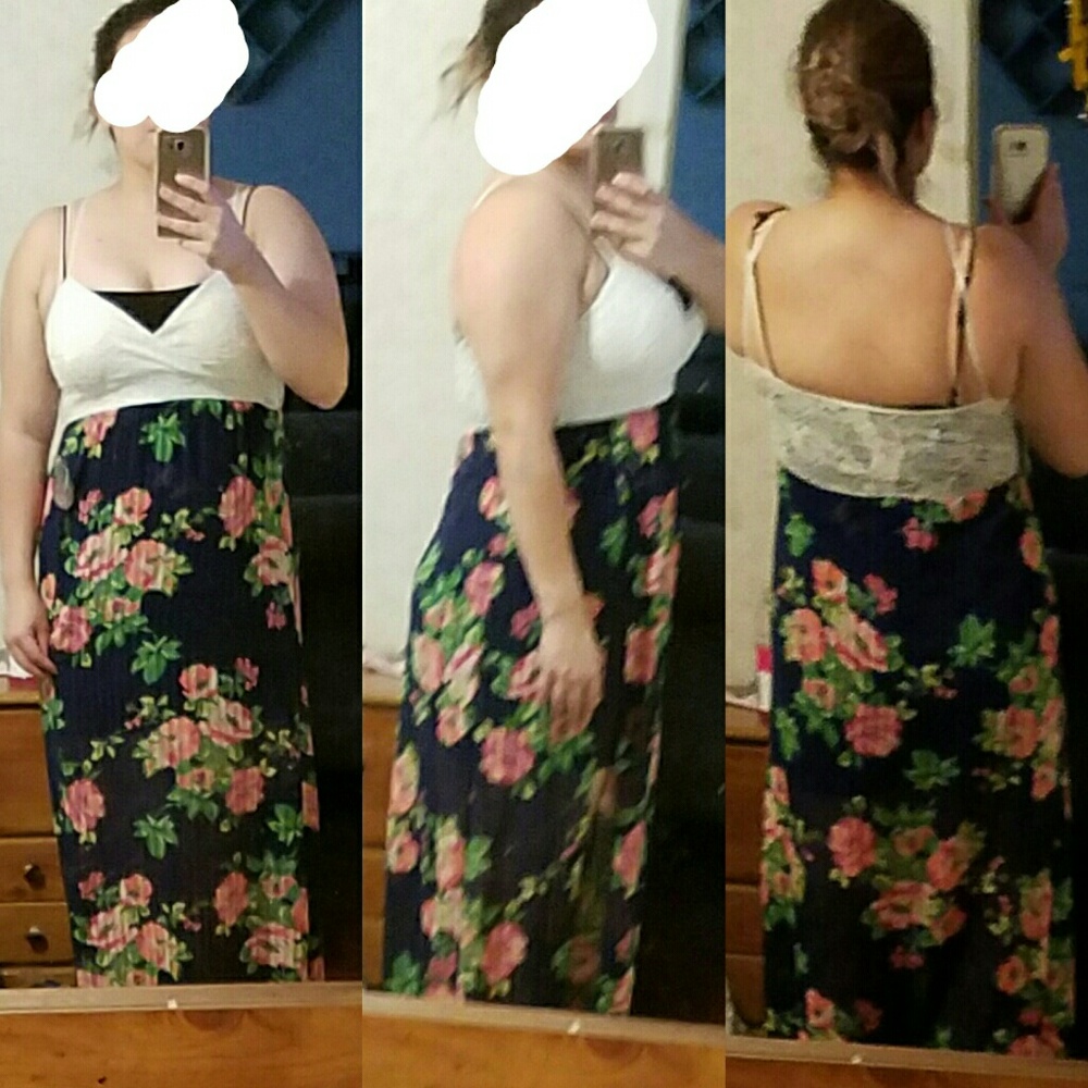 Flower print summer dress