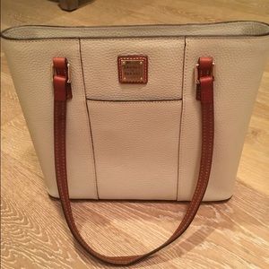 Dooney and Burke white purse
