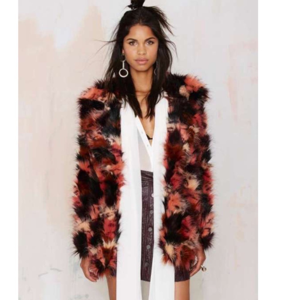 Nasty gal Lexington fur coat