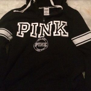 Quarter zip up PINK sweatshirt