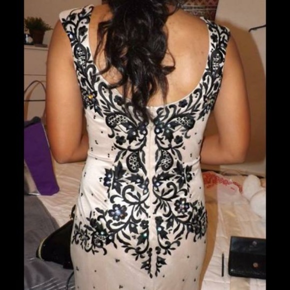 Jovani Prom Dress Nude/Black - Picture 2 of 3