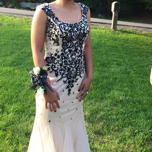 Jovani Prom Dress Nude/Black