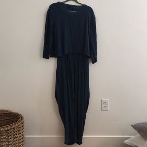 Madewell Medium Turquoise Jumper One Piece Ankle