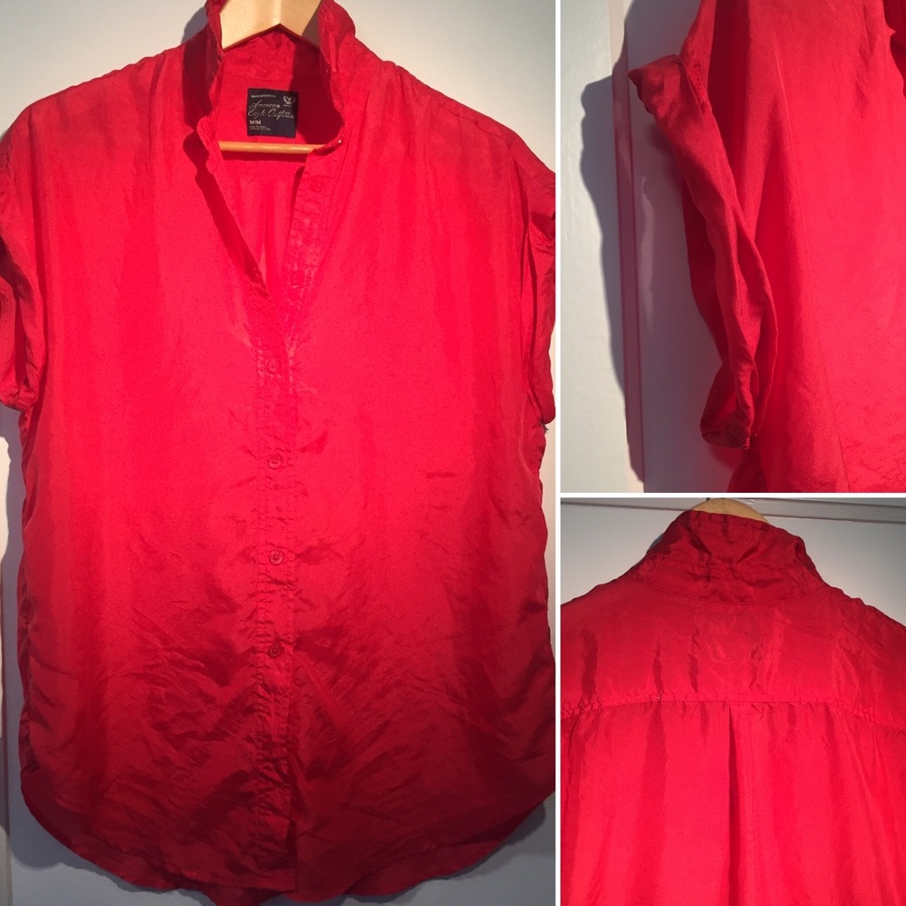 AE red/pink beach coverup