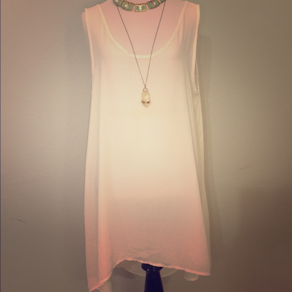 White tunic tank top
