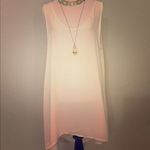 White tunic tank top