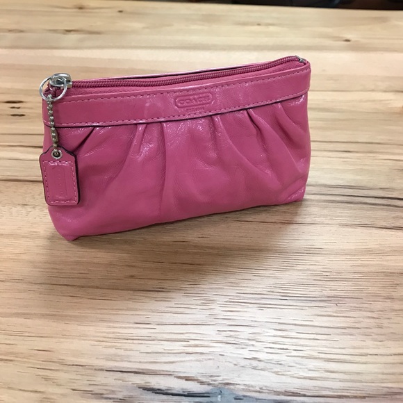 Coach Handbags - Coach pink pouch