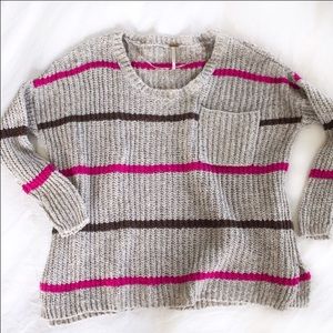 Free People stripped sweater