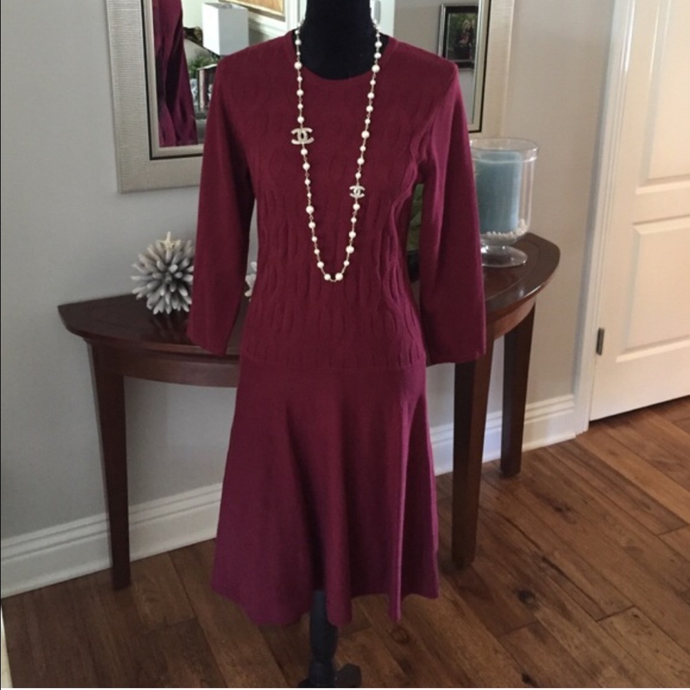 Nine West Burgundy Sweater Dress 🌺🌷