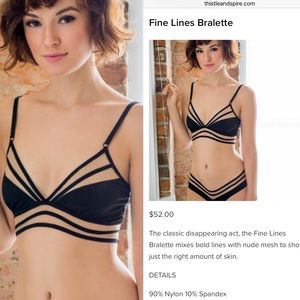 NWT Nude Mesh Thistle and aspire bralette