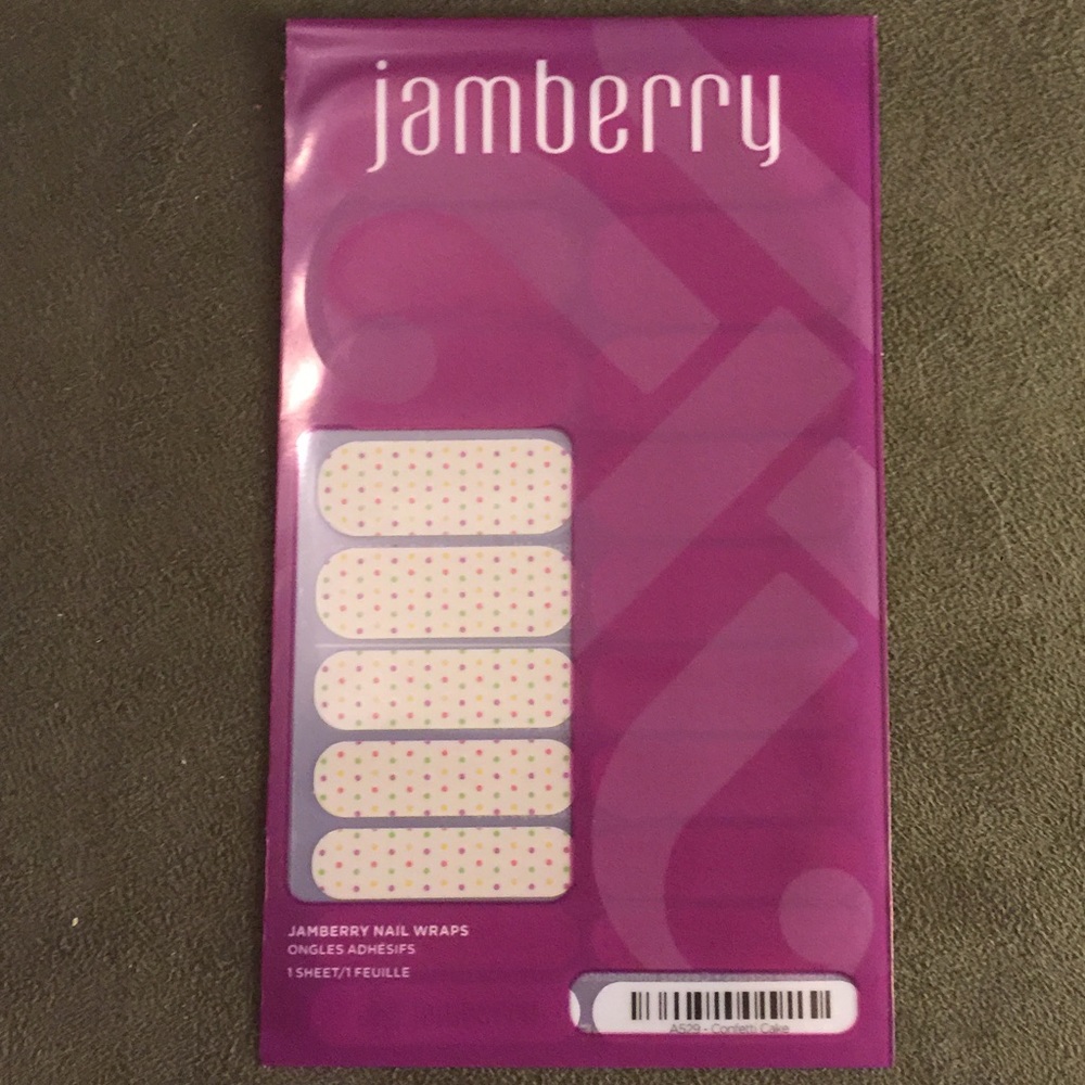 NIP New Jamberry Confetti Cake Nail Wraps