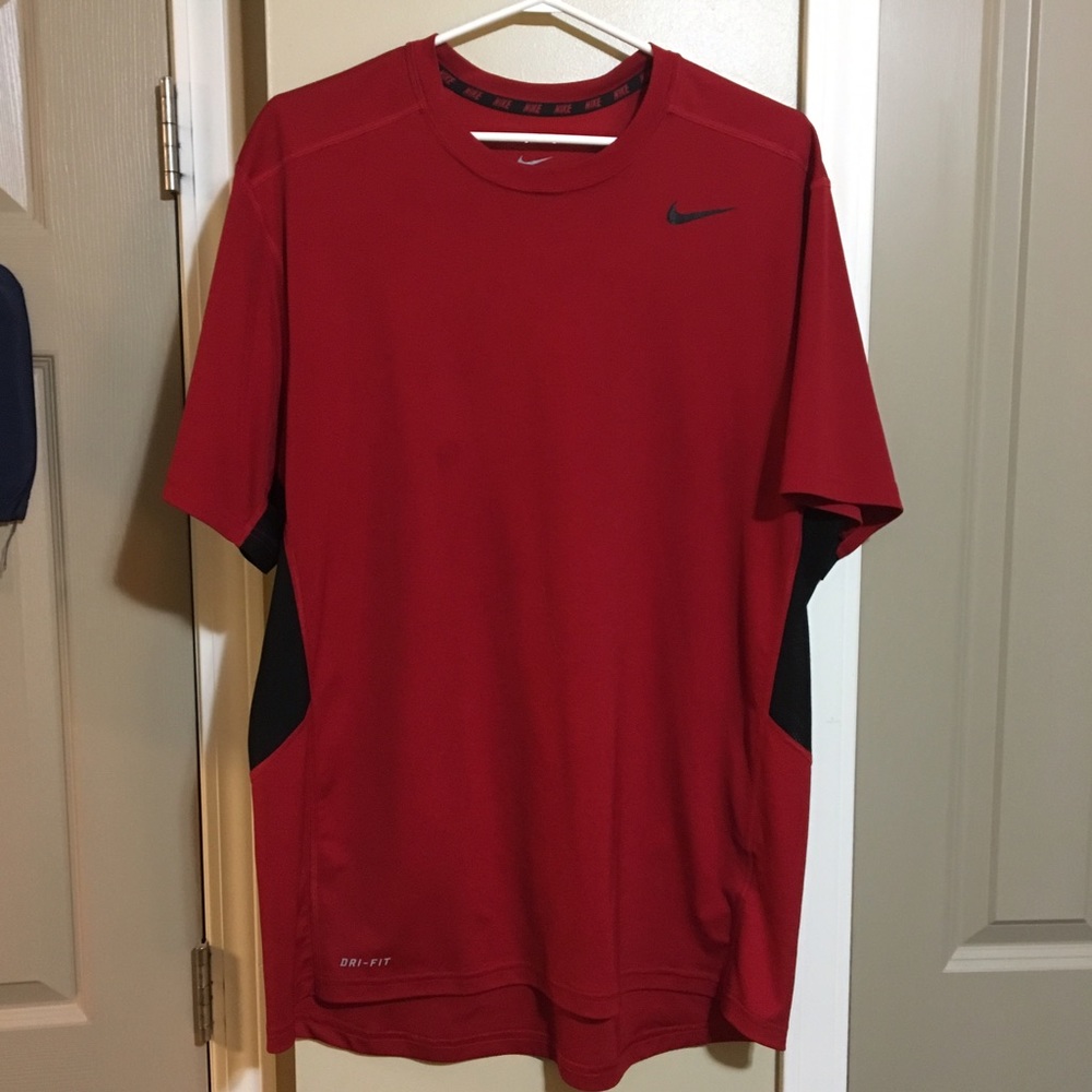 Red Nike Dry Fit Tshirt