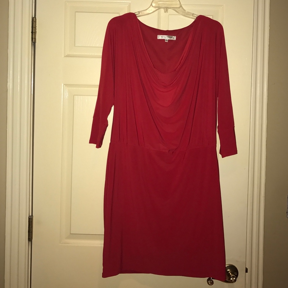 Red cocktail dress