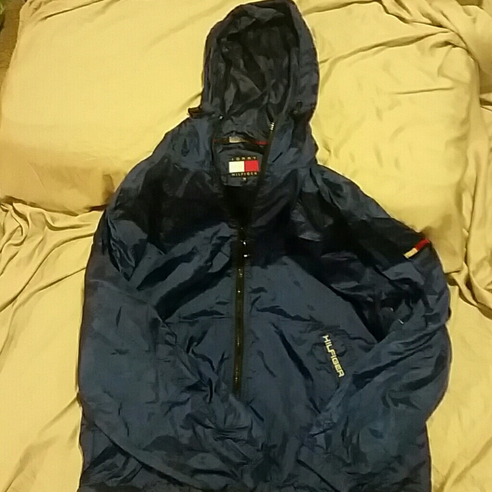 Blue windbreaker