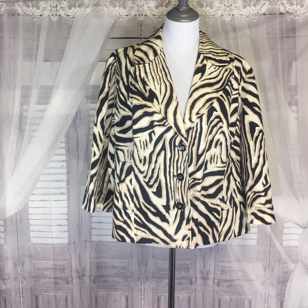 Blazer-casual zebra print