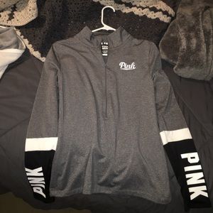 VS Pink sporty half zip jacket