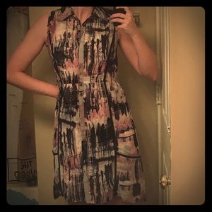 NWT Simply Vera Wang Sleeveless Button-up Dress