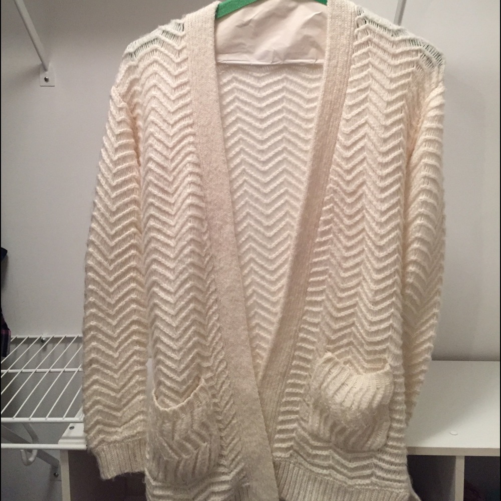 Cream cardigan