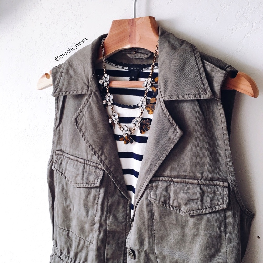 Anthropologie Sanctuary Faded Olive Military Vest - Picture 4 of 8