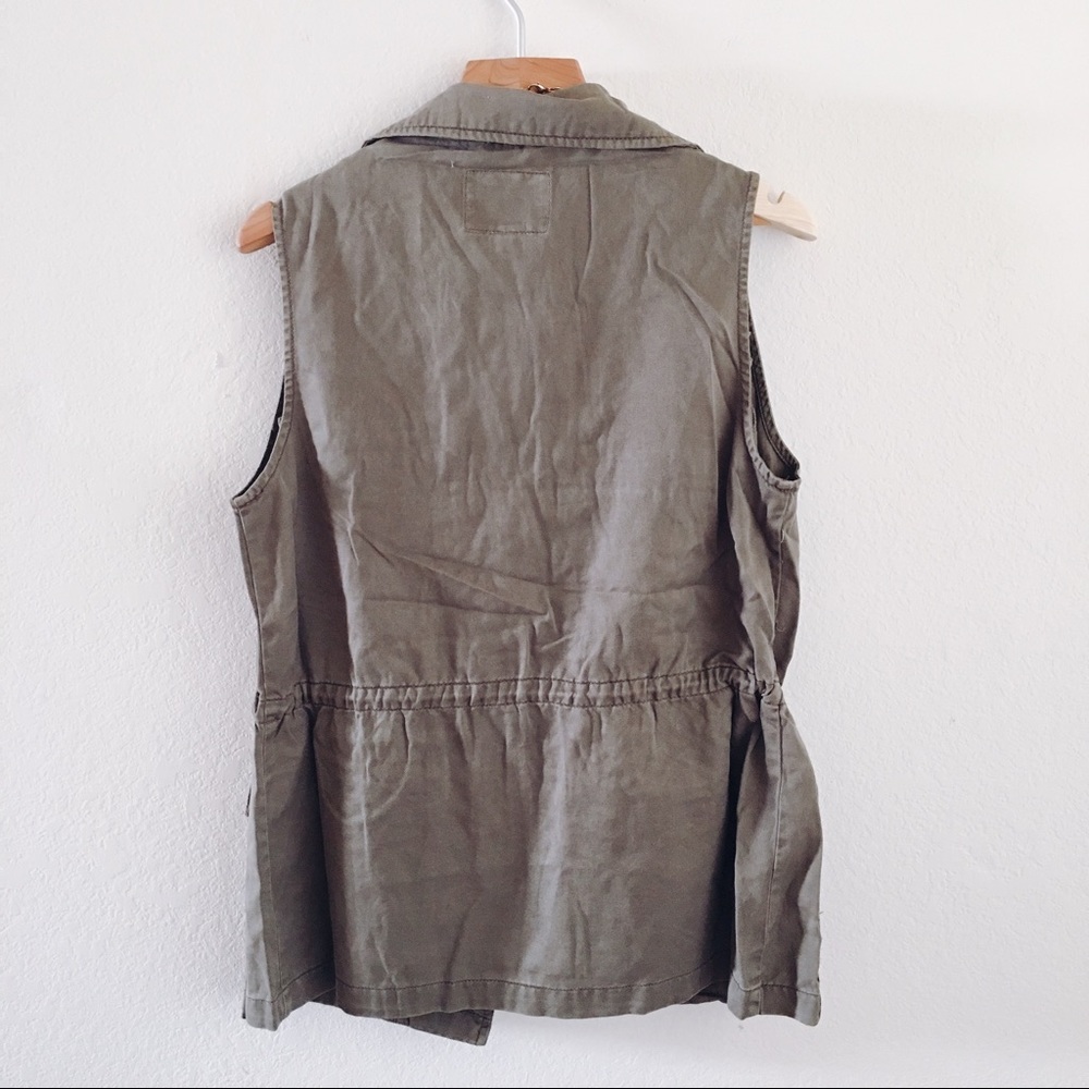 Anthropologie Sanctuary Faded Olive Military Vest - Picture 7 of 8