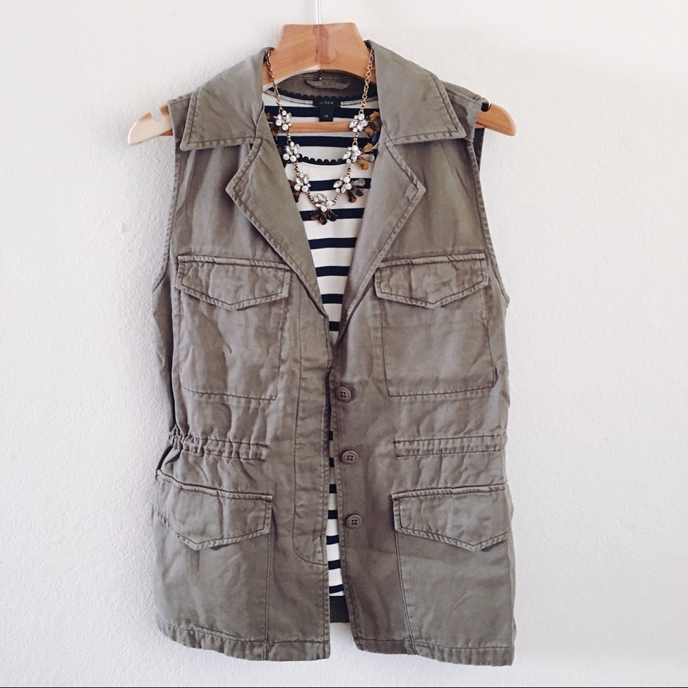 Anthropologie Sanctuary Faded Olive Military Vest - Picture 3 of 8
