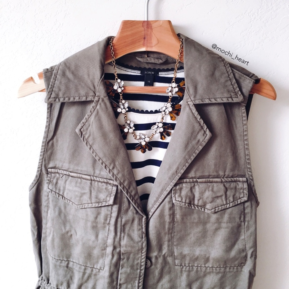 Anthropologie Sanctuary Faded Olive Military Vest - Picture 6 of 8