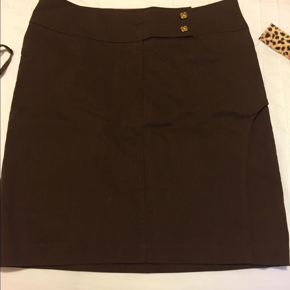 xoxo brown skirt