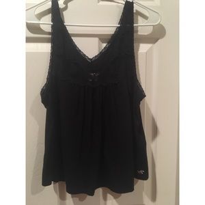 Hollister Navy Lace Tank