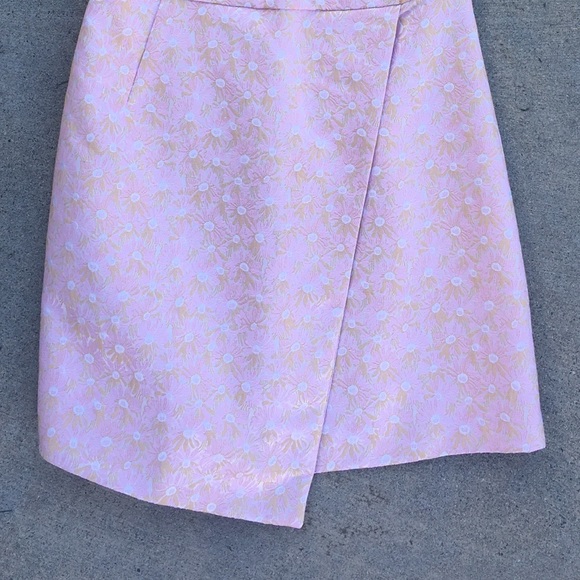 Motel Rocks Pink Dress With Asymmetric Skirt - Picture 3 of 4