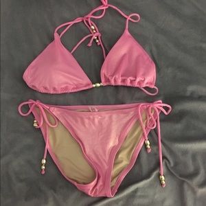 Victoria's Secret pink bikini with sparkles!