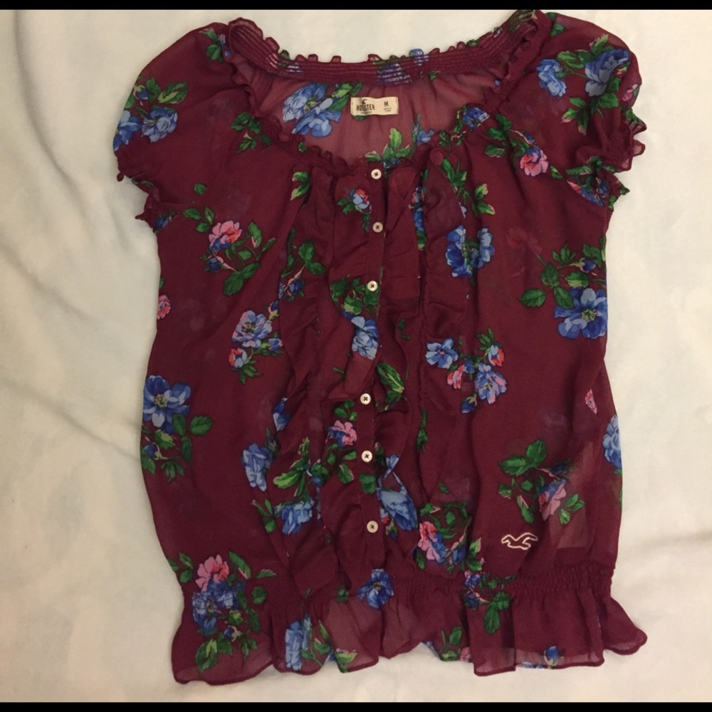 Floral Hollister Blouse