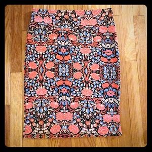 Lularoe Cassie floral skirt - Large - stretchy
