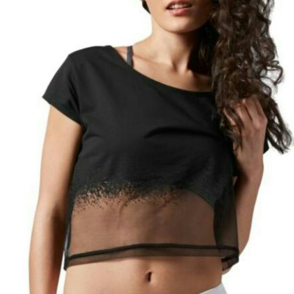 Reebok Crop Top Adidas Nike GymShark Shirt NWT - Picture 2 of 4