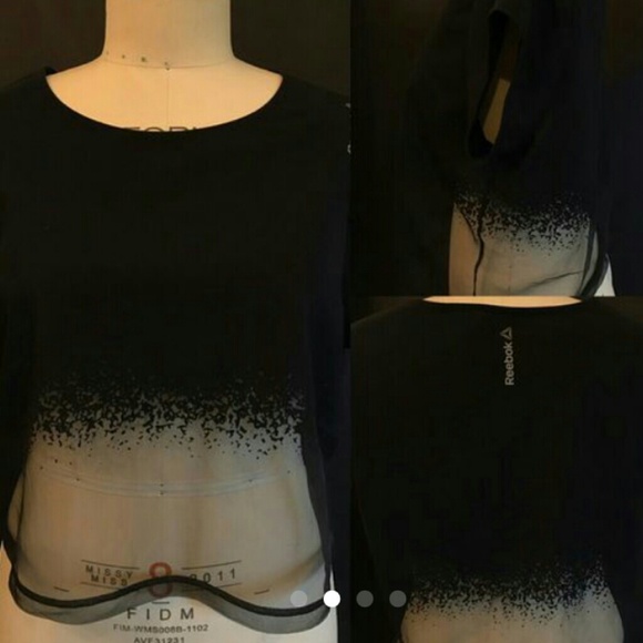 Reebok Crop Top Adidas Nike GymShark Shirt NWT - Picture 3 of 4