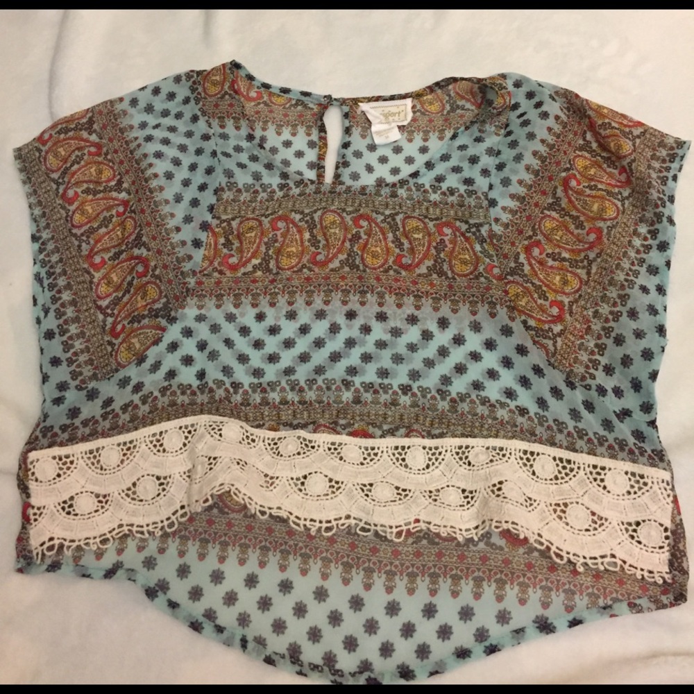 A Tribal/Paisley Print Blouse