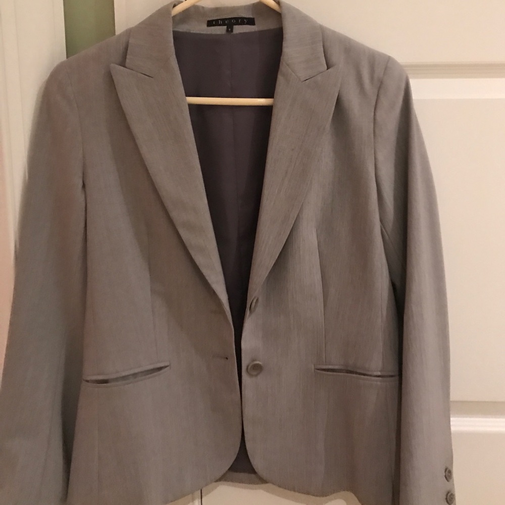 Theory grey blazer