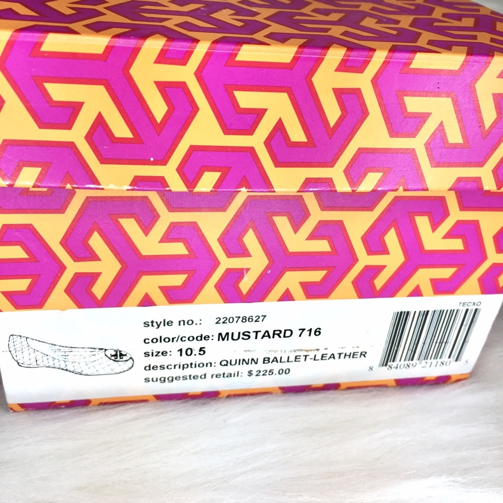 TORY BURCH Quinn Quilted Leather Ballet Flat 10.5 - Picture 4 of 5