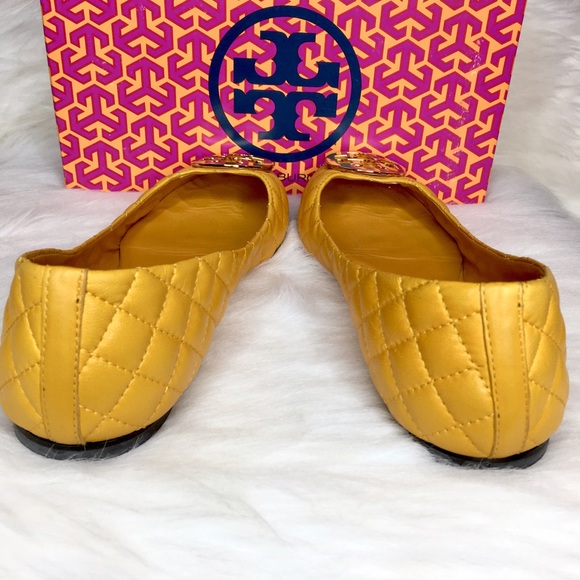 TORY BURCH Quinn Quilted Leather Ballet Flat 10.5 - Picture 3 of 5