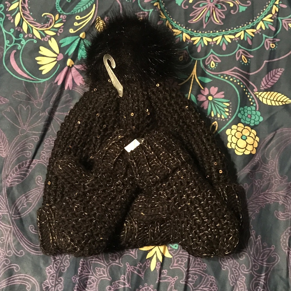 🚫Sold🚫🚫Children Place Baby Girl Hat & Glove Set - Picture 2 of 4