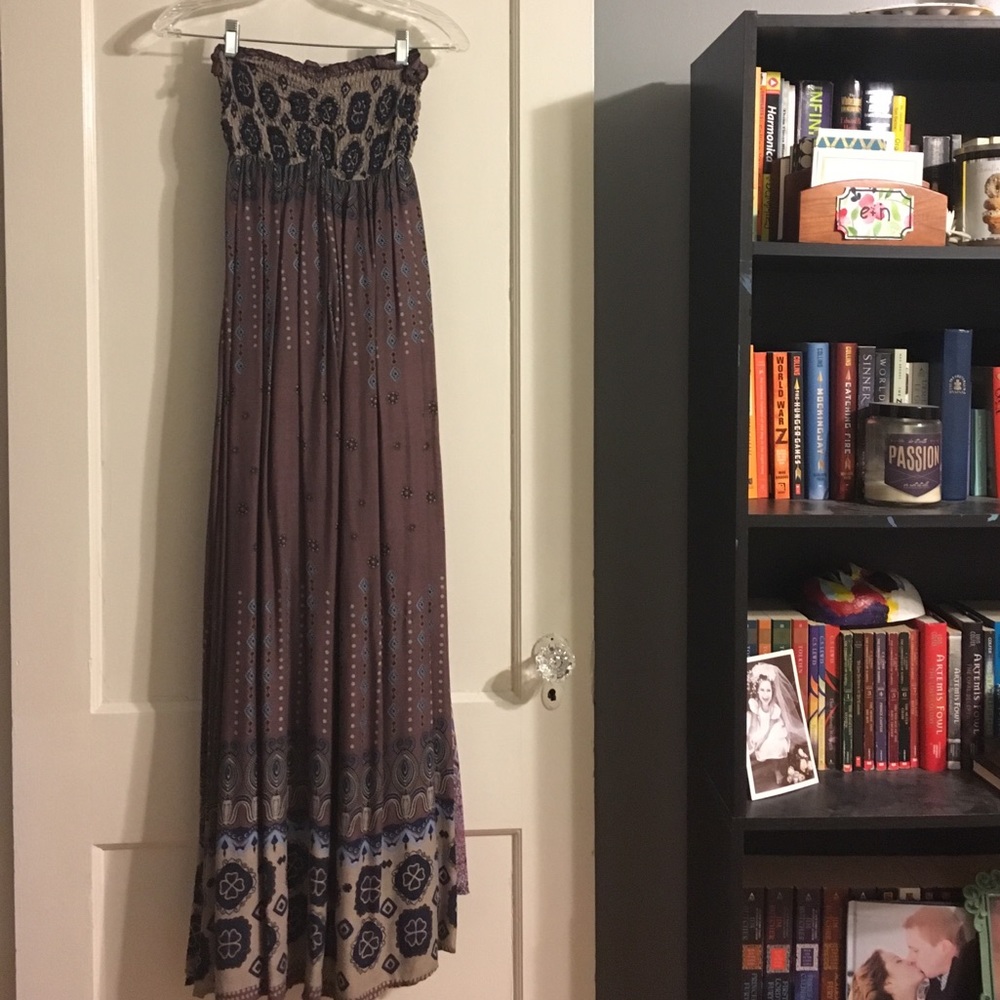 Bohemian printed maxi dress