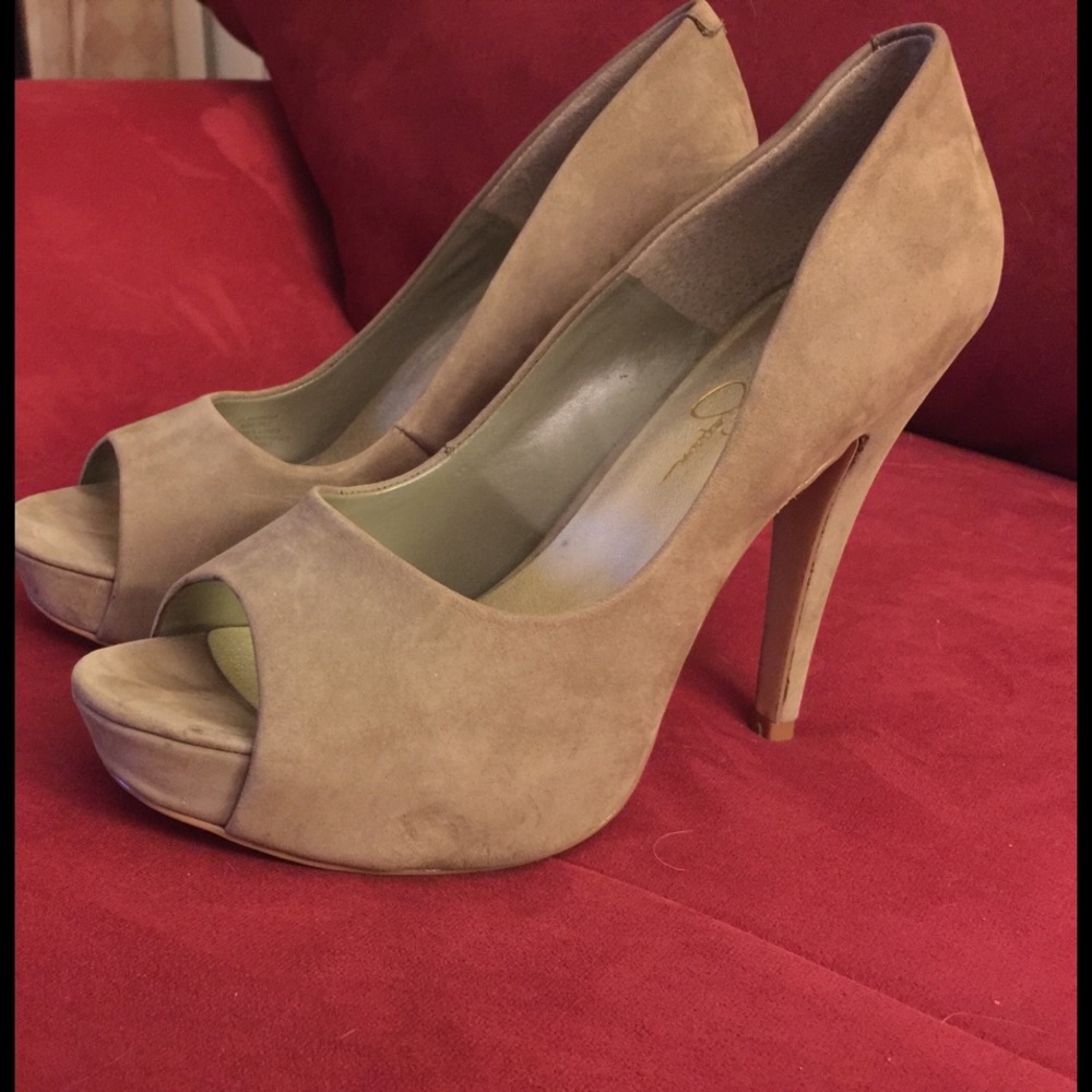 Jessica Simpson platform heels.