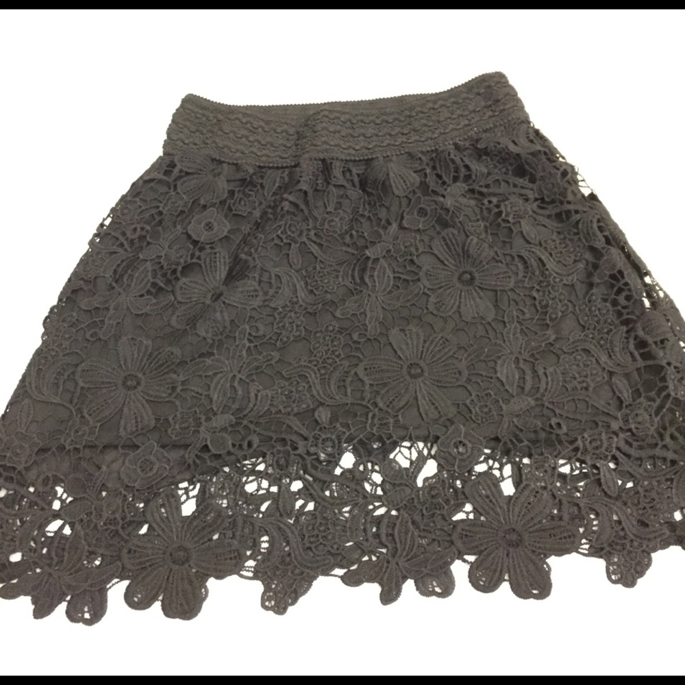 Back Lace Mini Skirt