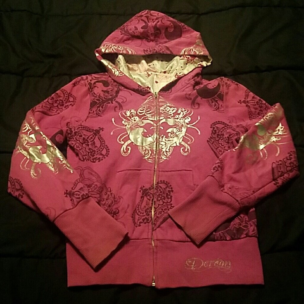 Beautiful lavender Dereon reversible hoodie!