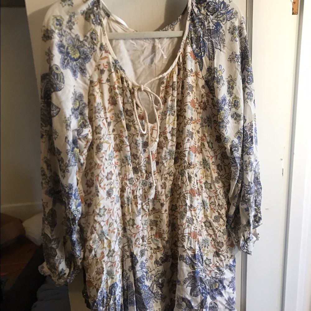 Free people bohemian peasant dress/blouse
