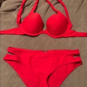 Red aerie bathing suit