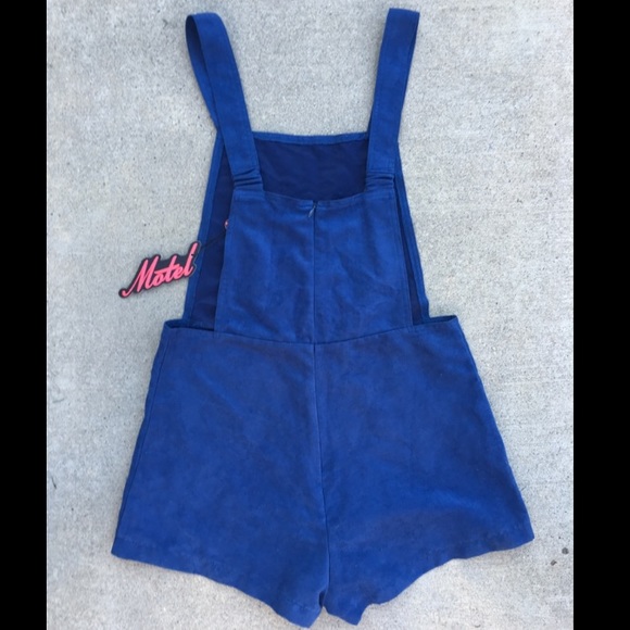 Motel Rocks Suede Overalls - Picture 3 of 4