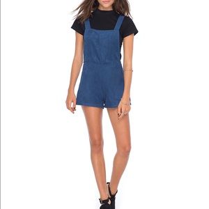 Motel Rocks Suede Overalls