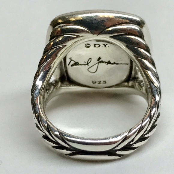 David Yurman sterling silver diamond Albion ring - Picture 3 of 3