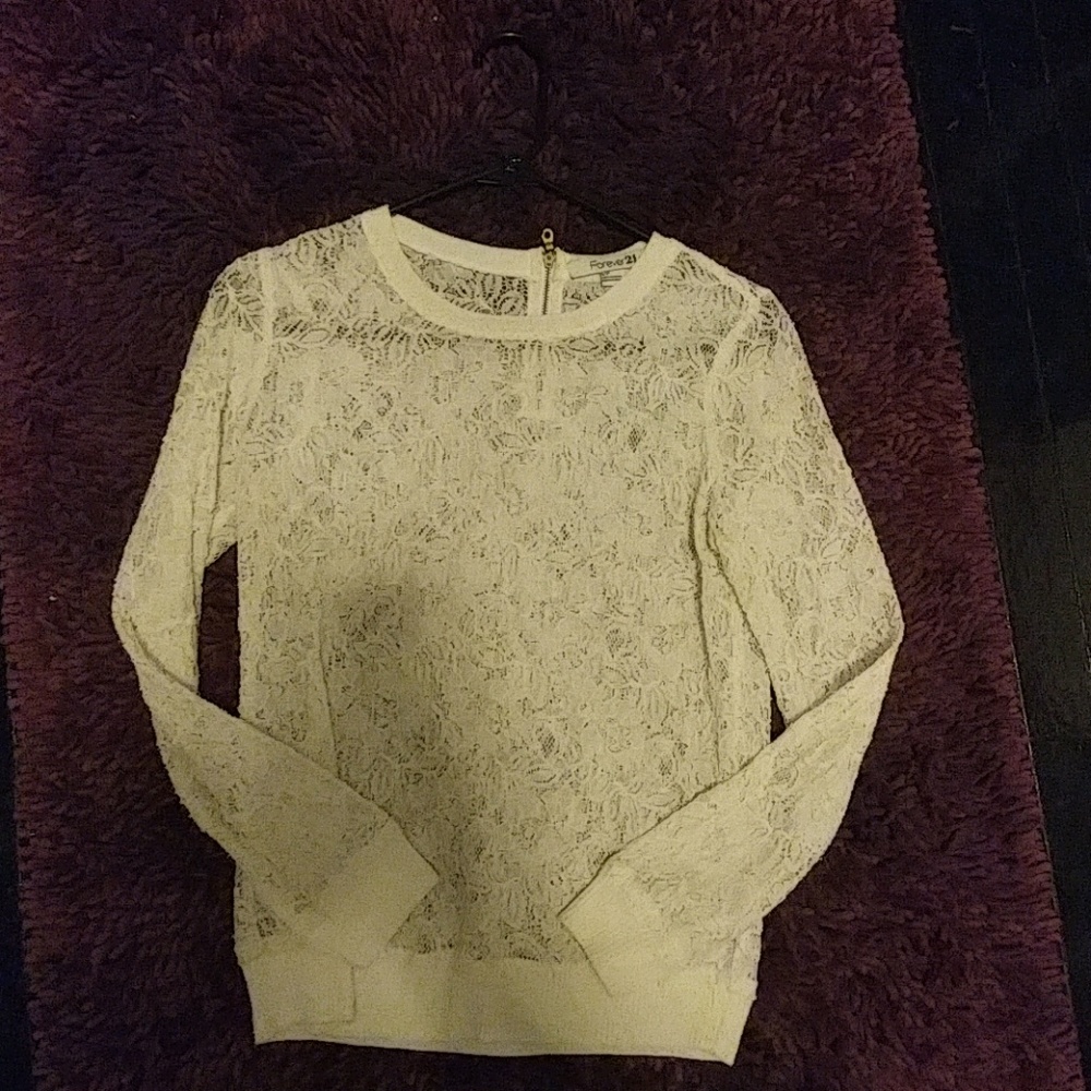 Lace Pull Over Sweater