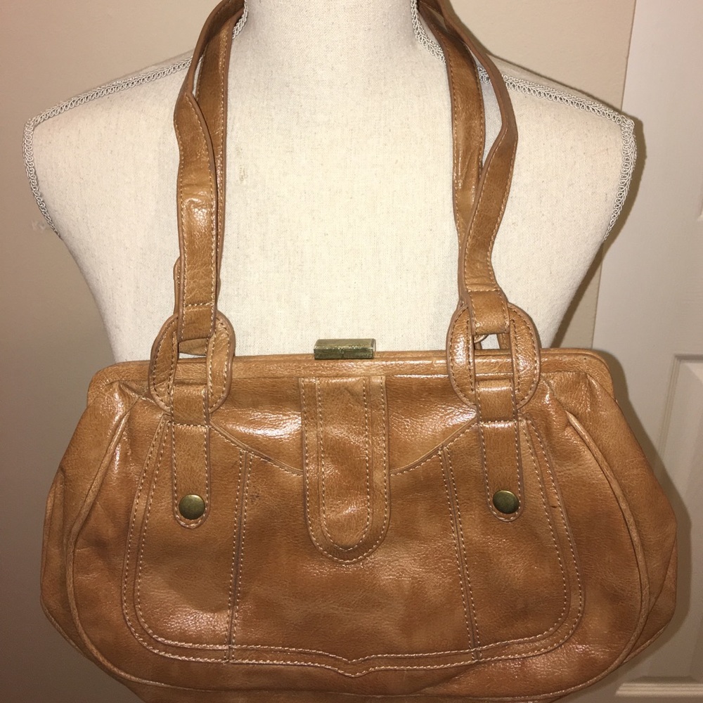 Forever 21 Tan Brown Clutch Shoulder Bag